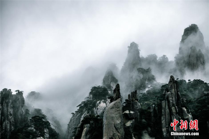 Le mont Sanqing au printemps