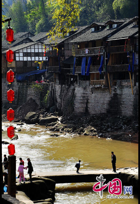 La ville ancienne de Zhongshan, à Chongqing de Chine