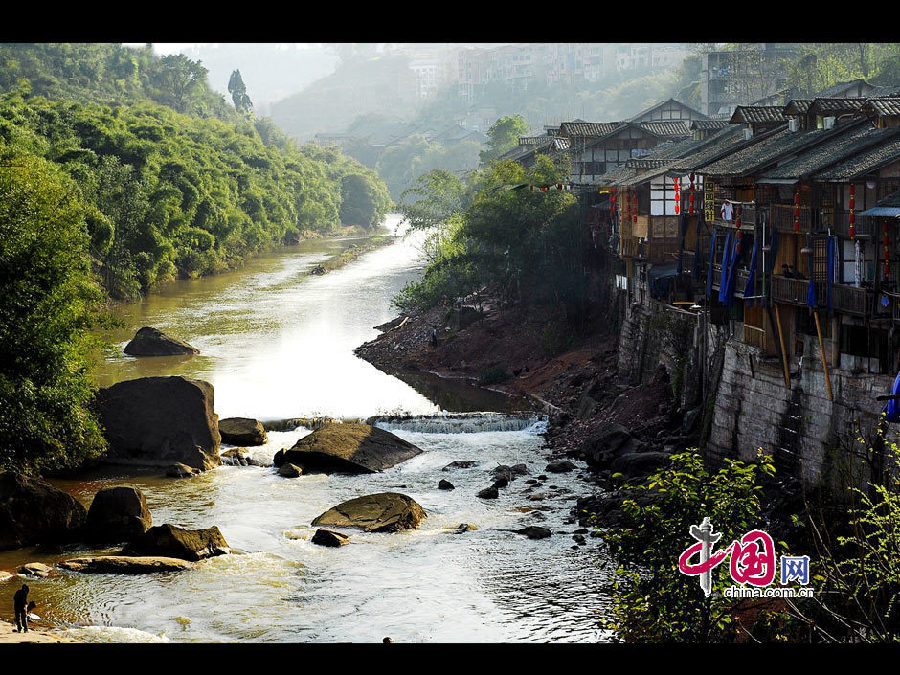 La ville ancienne de Zhongshan, à Chongqing de Chine