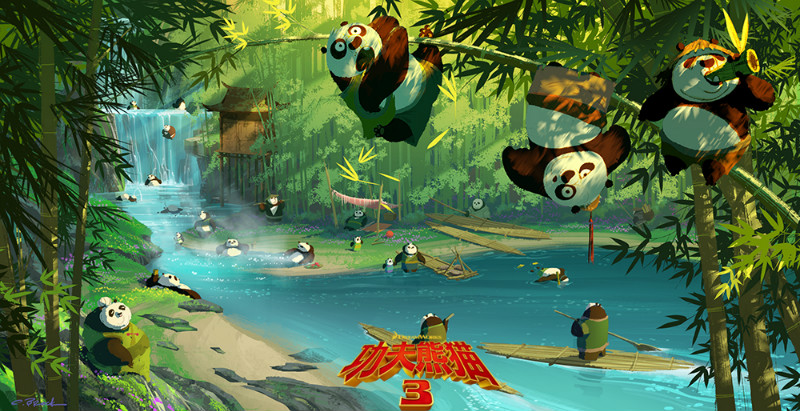 Les décors de Chine dans Kung Fu Panda 3