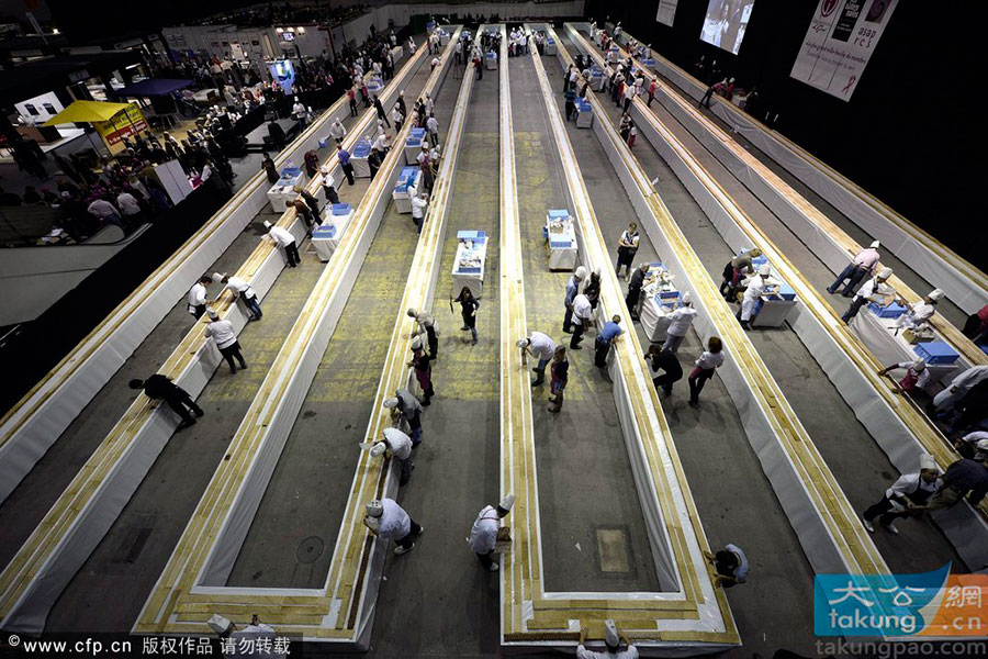 Record: le plus grand mille-feuilles du monde