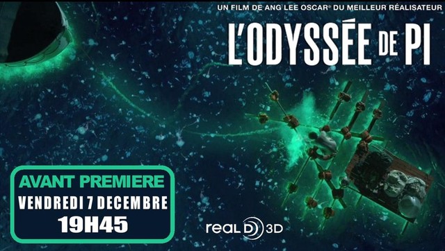 Le film 3D《L&apos;Odyssée de Pi》débarquera en France en décembre