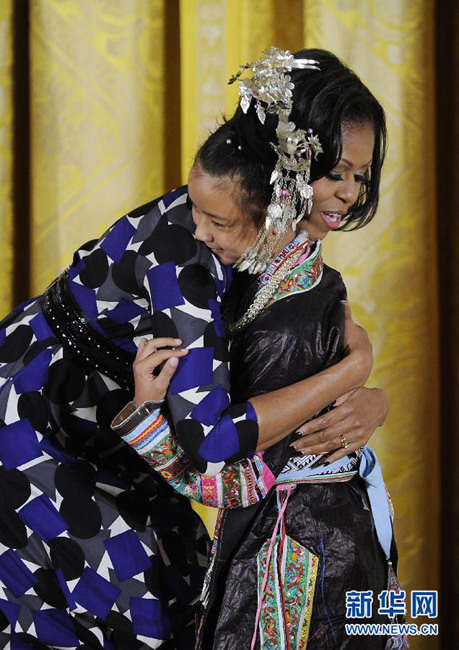 Michelle Obama récompense un programme d&apos;art populaire chinois_2