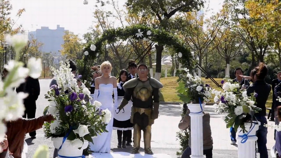 Un mariage « Cosplay » : la belle princesse de manga se marie