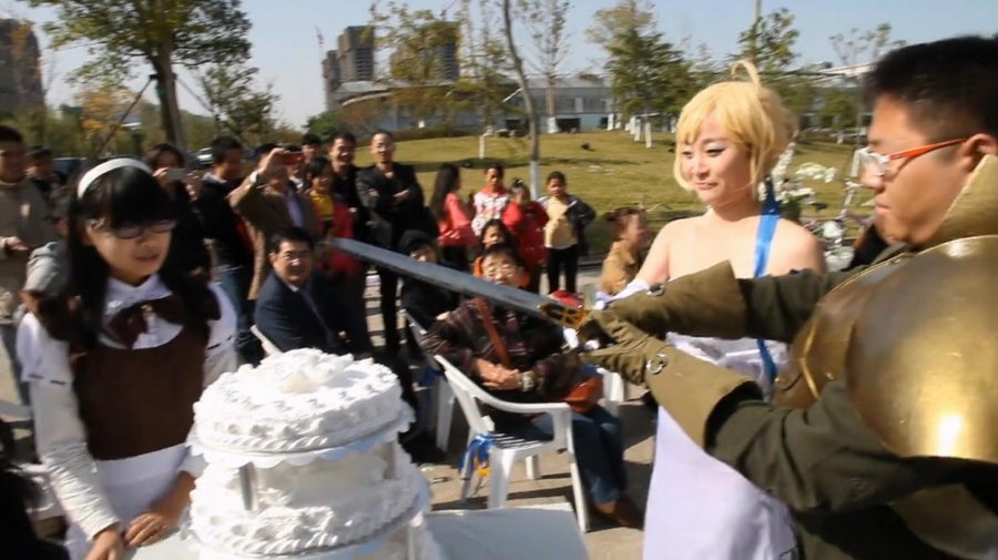 Un mariage « Cosplay » : la belle princesse de manga se marie